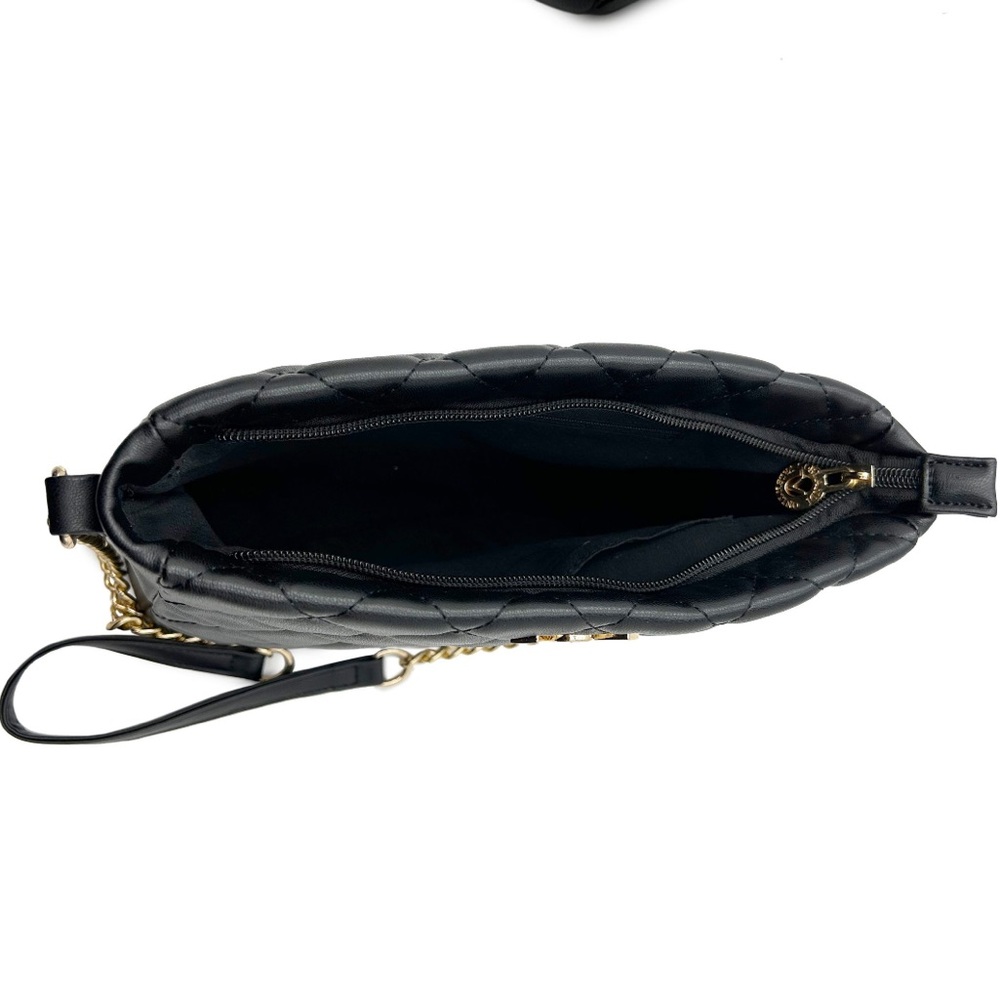 NWT Valentino Orlandi Black Quilted Crossbody Bag - Picture 2 of 8